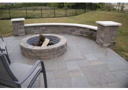 Hickory Blend Bedford 30" Tumbled Fire Pit